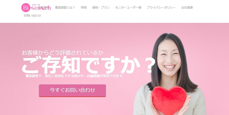 ビサーチ公式HPキャプチャ画像
